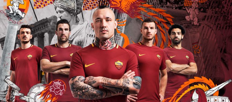 Nike dévoile le maillot de l’AS Roma pour la saison 2017/18