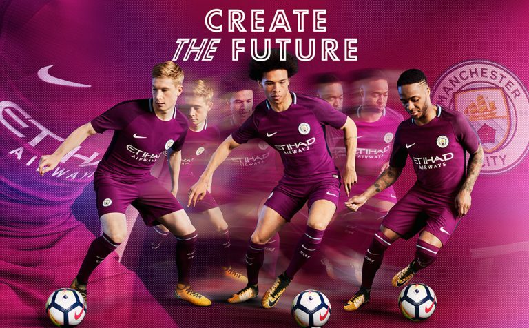 Manchester City dévoile son maillot extérieur 2017-2018