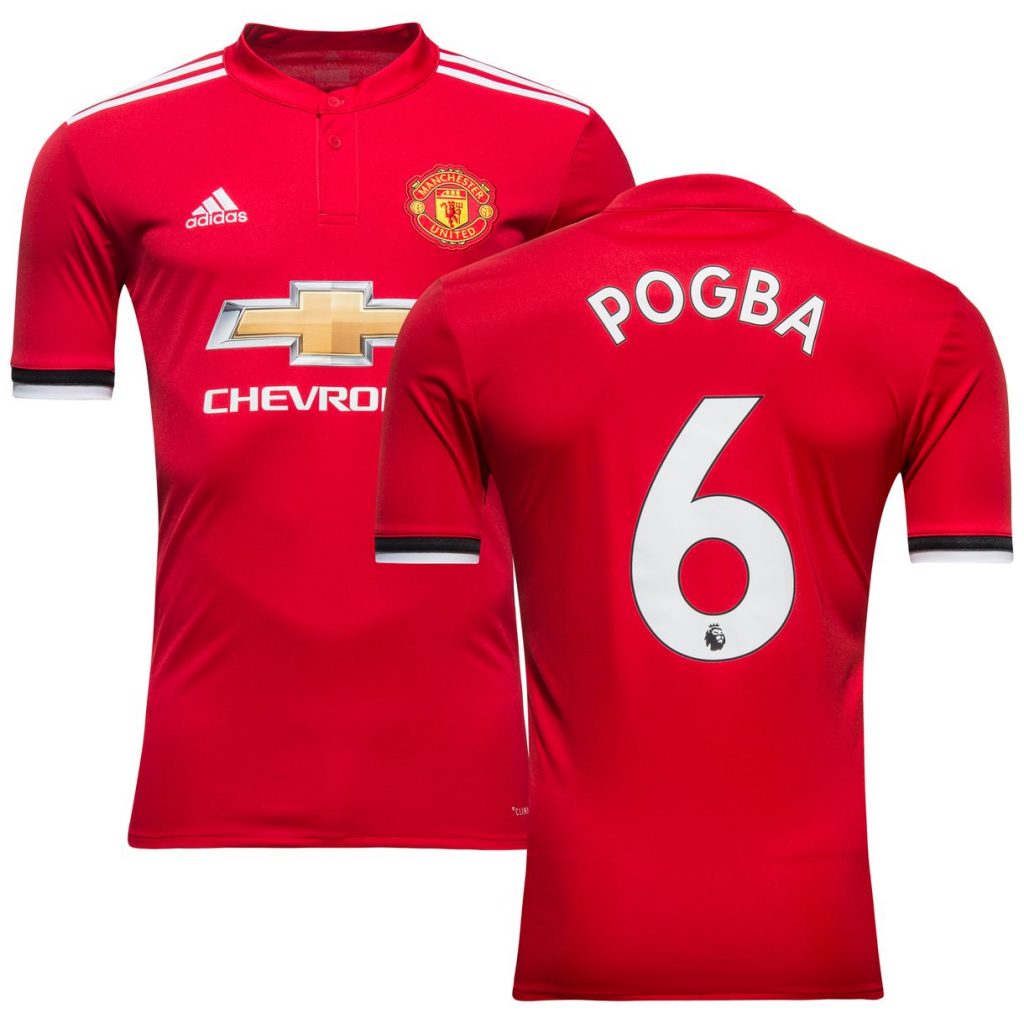 Manchester United Maillot Domicile 2017:18 POGBA 6 Manchester United Maillot Domicile 2017:18 POGBA 6