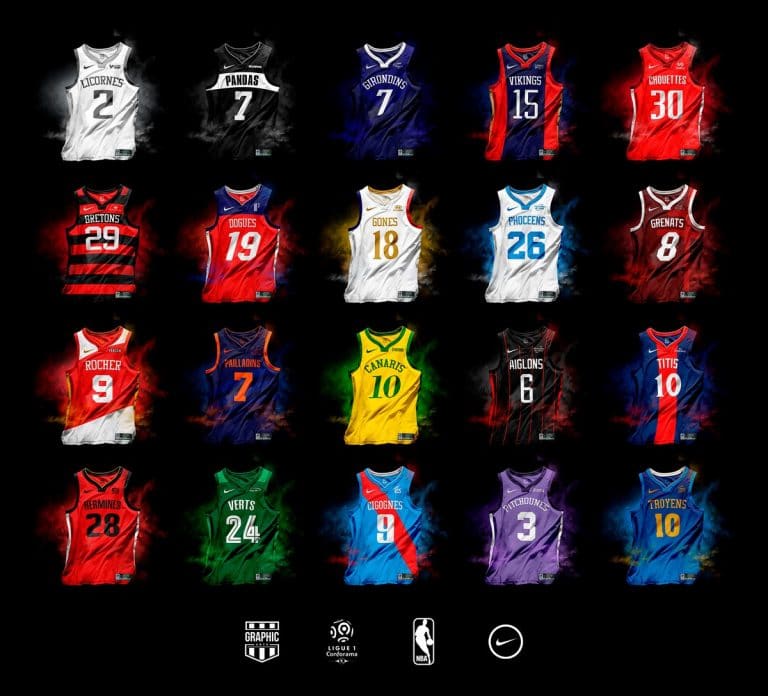 Les maillots de Ligue 1 en mode NBA par Graphic UNTD