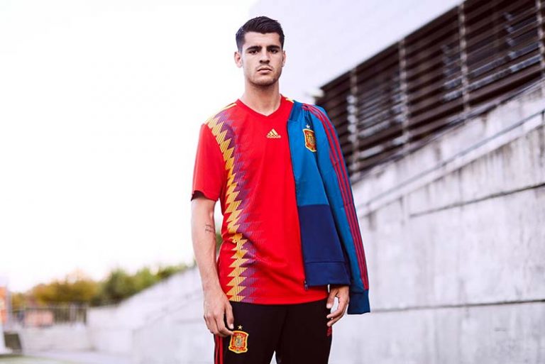 Le maillot de l’Espagne pour la coupe du monde 2018