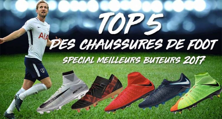 TOP 5 des chaussures de foot des meilleurs buteurs en 2017