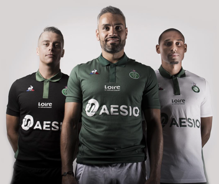 Le coq sportif dévoile les nouveaux maillots de l’ASSE 2018/2019