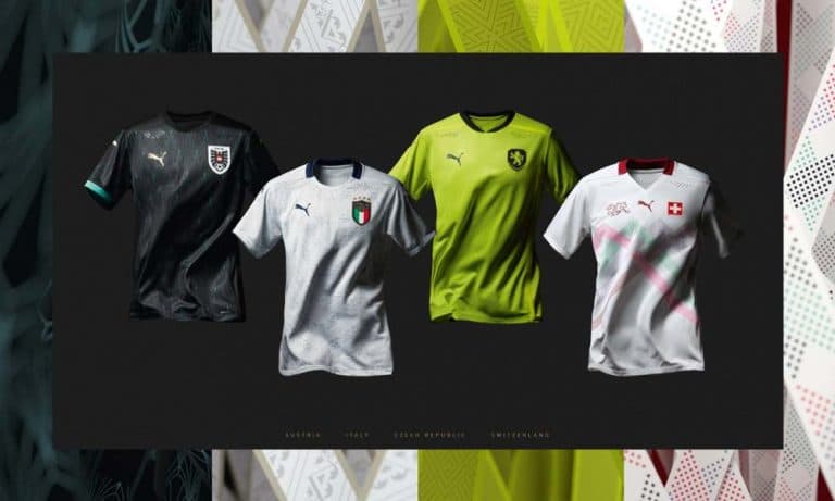 EURO 2020 : Puma dévoile les maillots extérieurs de ses équipes