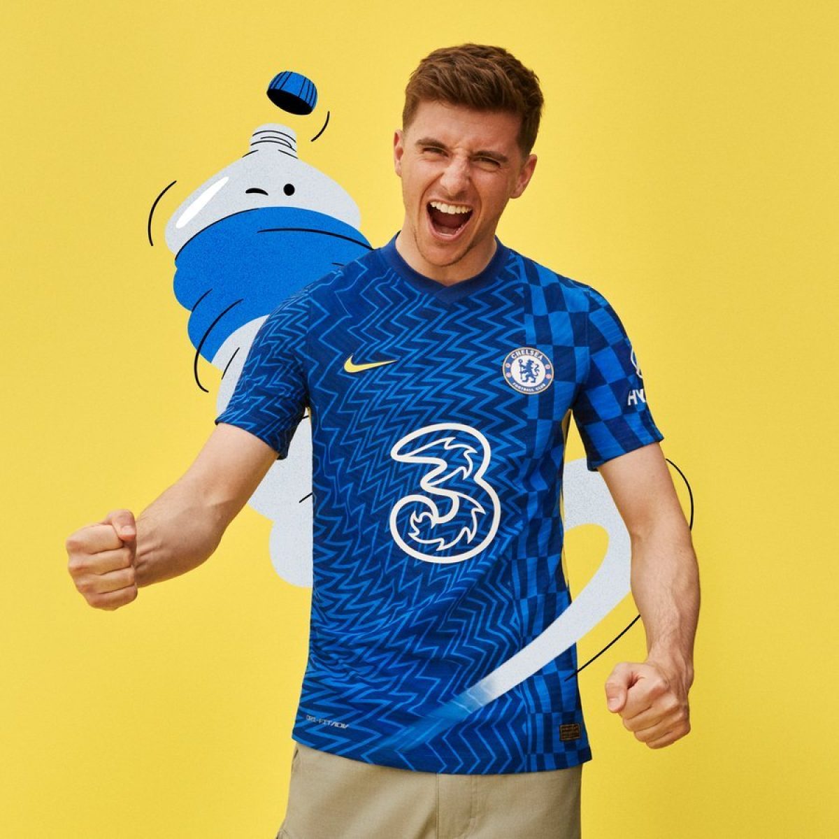 Maillot Chelsea 2021/2022 Mason Mount - Taille S Femme - Occasion Porté
