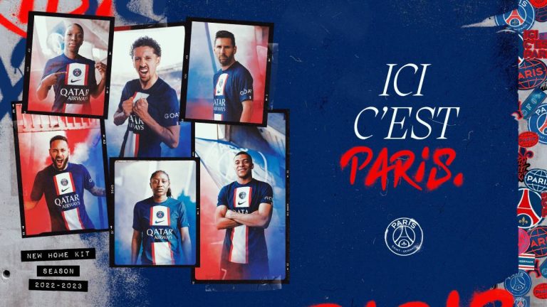 PSG le nouveau maillot domicile Nike saison 2022-2023 dévoilé