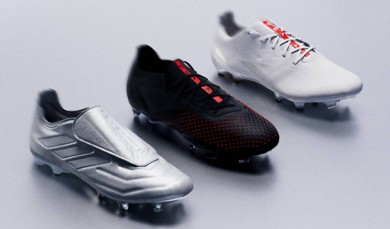 adidas Football collabore avec la marque de luxe Prada et revisitent 3 chaussures de foot emblématiques