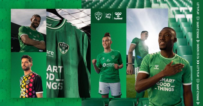 Maillot Saint-Etienne : Hummel dévoile le nouveau maillot de l’ASSE pour la saison 2023/2024