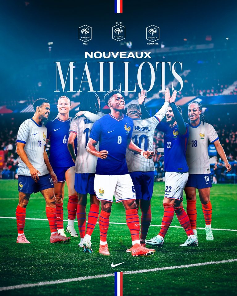 les Nouveaux Maillots de l’Équipe de France 2024 pour l’Euro dévoilés