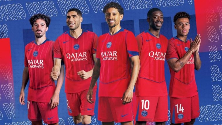 maillot third rouge Paris Saint-Germain - 25_26