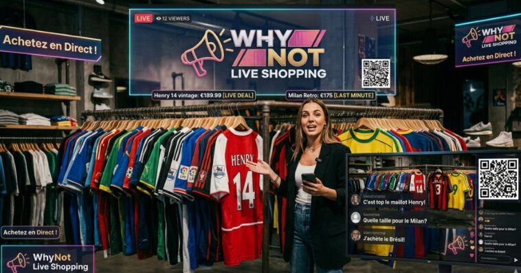 Whatnot appli live shopping pour acheter tes maillots et chaussures de foot